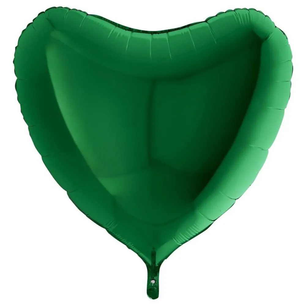 New Ballongkungen AB Folieballon Stort Hjerte Grønt
