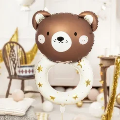 Best PartyDeco sp. z o.o. Folieballon Teddybjørn Rangle