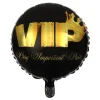 Santex Folieballon VIP Sort/Guld - Eventartikler|Balloner