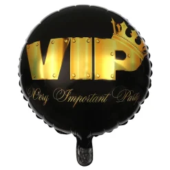 Santex Folieballon VIP Sort/Guld - Eventartikler|Balloner