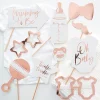 Ginger Ray Ltd Fotoprops Baby shower Rosaguld - Tilbehør|Oppyntning