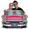 Discount Three Sixty Degrees Ltd Fotoprops Papfigur 50'er Lyserød Cab