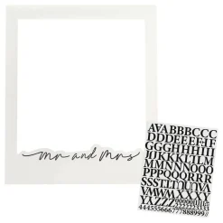 Best CG Global Products Ltd Fotoramme Mr and Mrs med Bogstaver Sort/Hvid