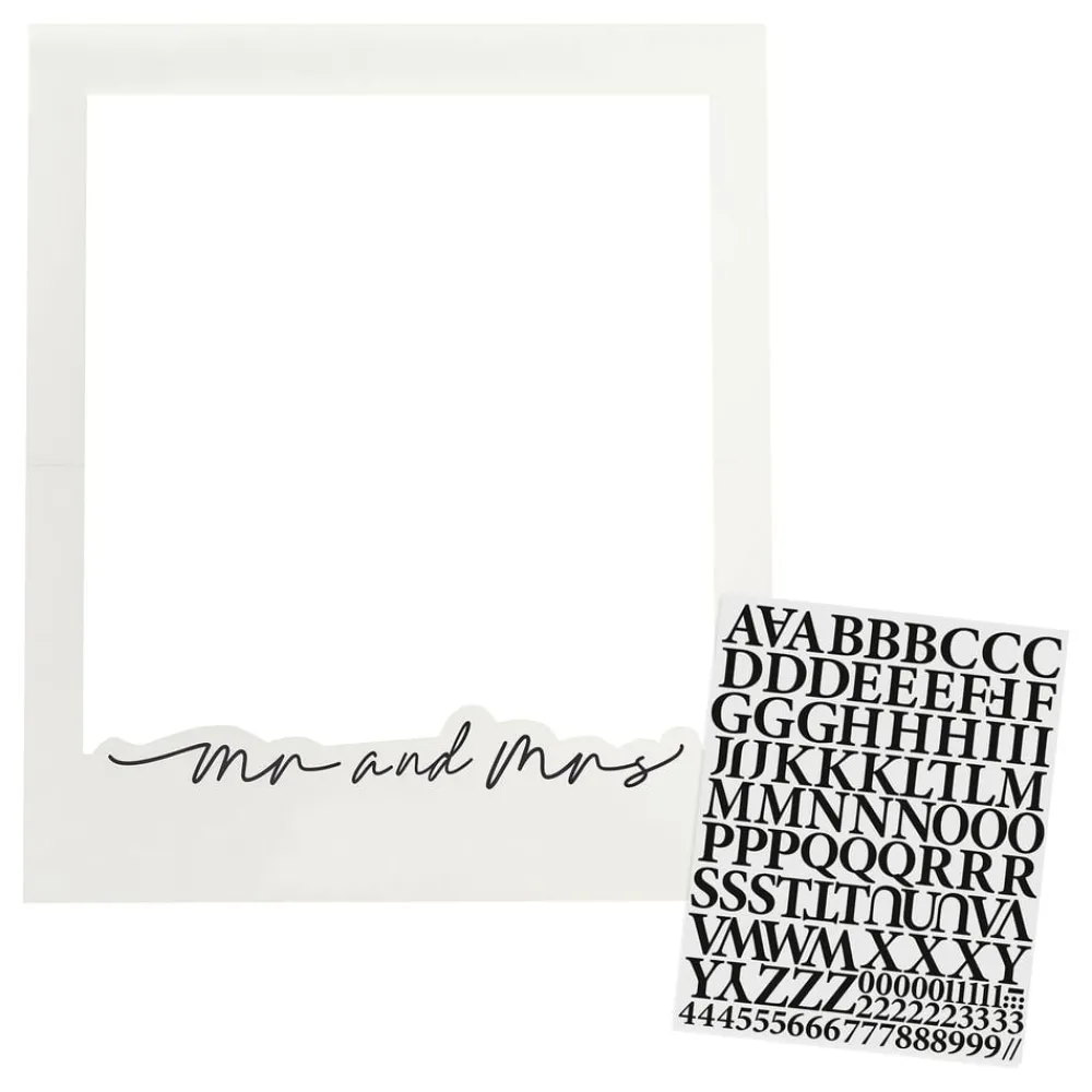 Best CG Global Products Ltd Fotoramme Mr and Mrs med Bogstaver Sort/Hvid