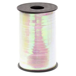 PartyDeco sp. z o.o. Gavebånd Metallic Hvid - Gaveindpakning|Balloner