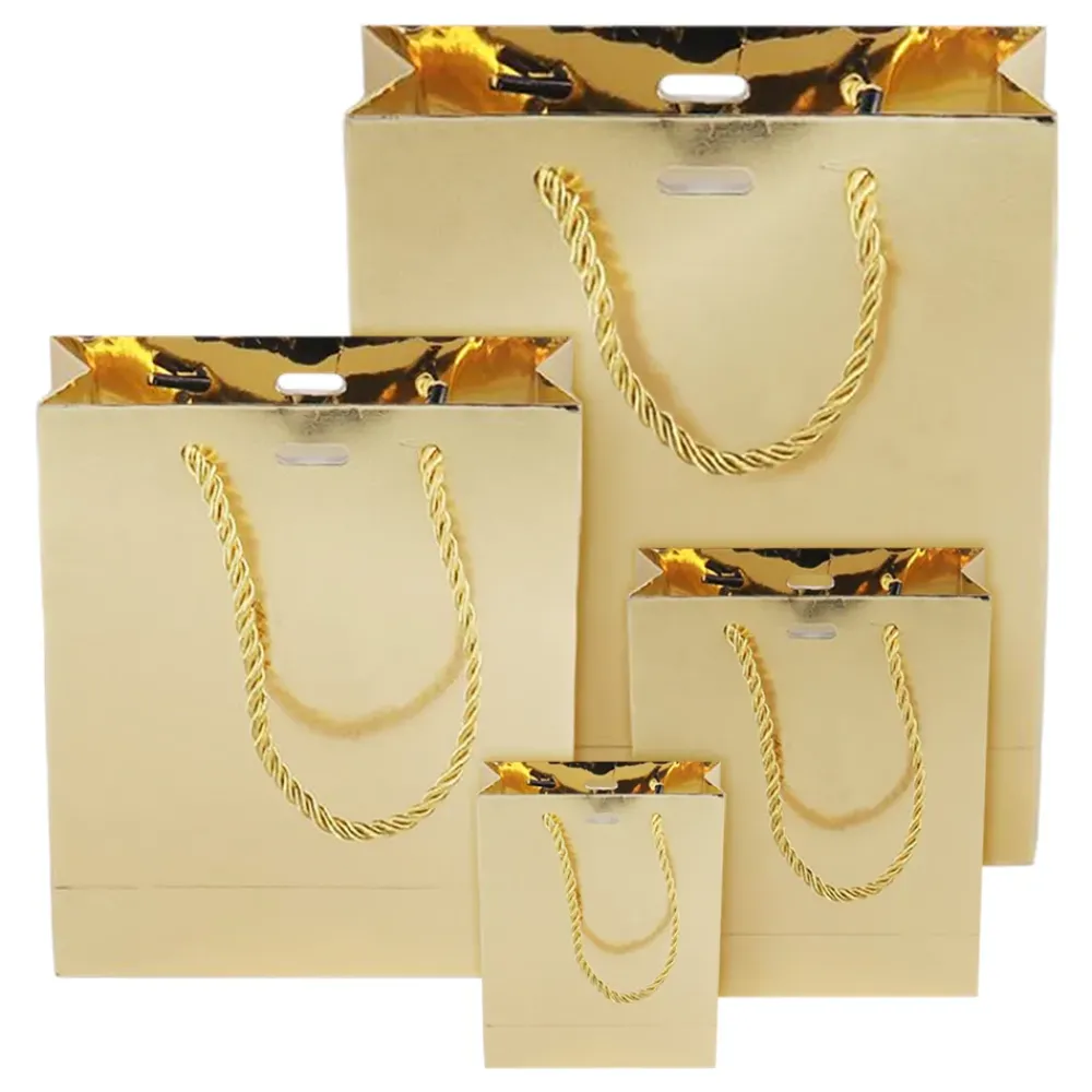 Discount Dynäs Import AB Gavepose Guld Metallic