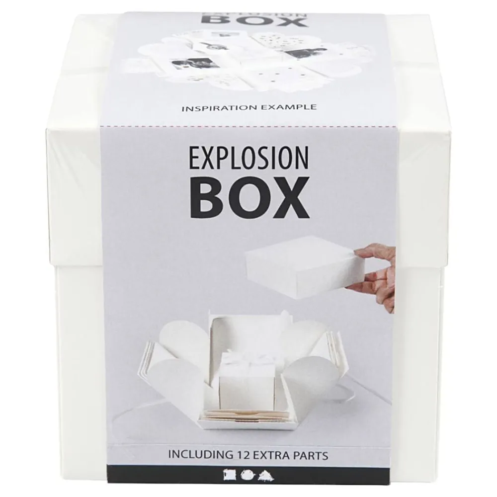 Creativ Company AB Gaveæske Explosion Box Hvid - Gaveindpakning