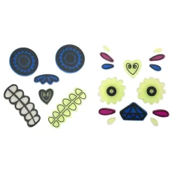 PartyDeco sp. z o.o. Gel Stickers til Græskar Day of the Dead - Hobby & Fritid
