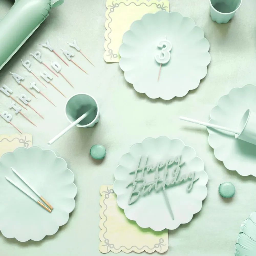 Discount PartyDeco sp. z o.o. Genanvendelige Sugerør Grøn Sage