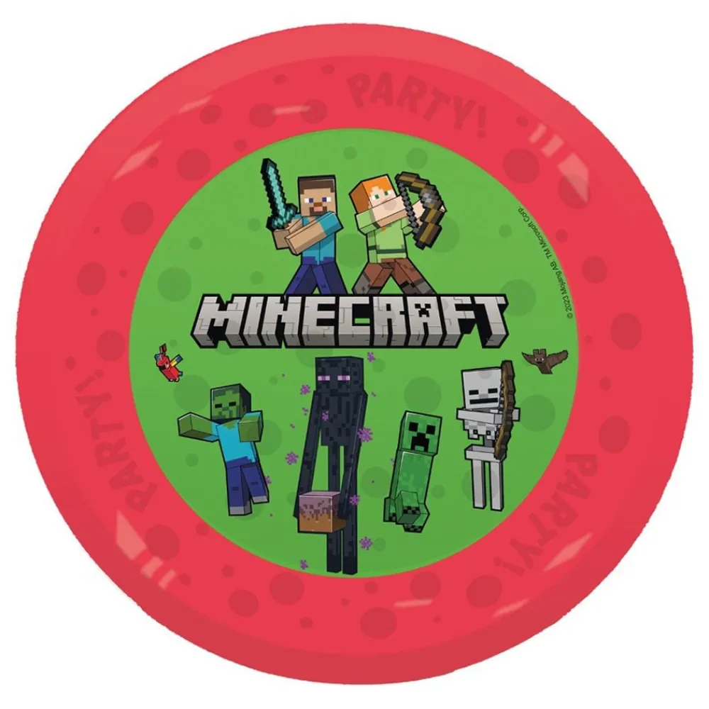 Globos Europe B.V. Genanvendelige Tallerkener Minecraft - Borddækning