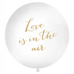PartyDeco sp. z o.o. Gigantisk Ballon Love Is In The Air Guld - Balloner