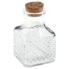 New Santex Glasbeholdere med korklåg kvadratiske