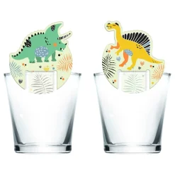 Folat B.V. Glasmarkører Dino Roar - Drikkeglas