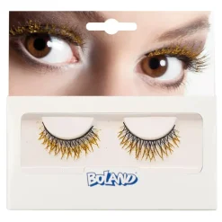 Boland Party Partners B.V. Glitter Gold Øjenvipper - Tøj|Tilbehør