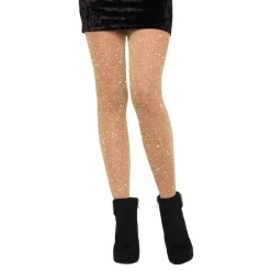 Discount Leg Avenue Europe Glitterstrømpebukser Guld Deluxe