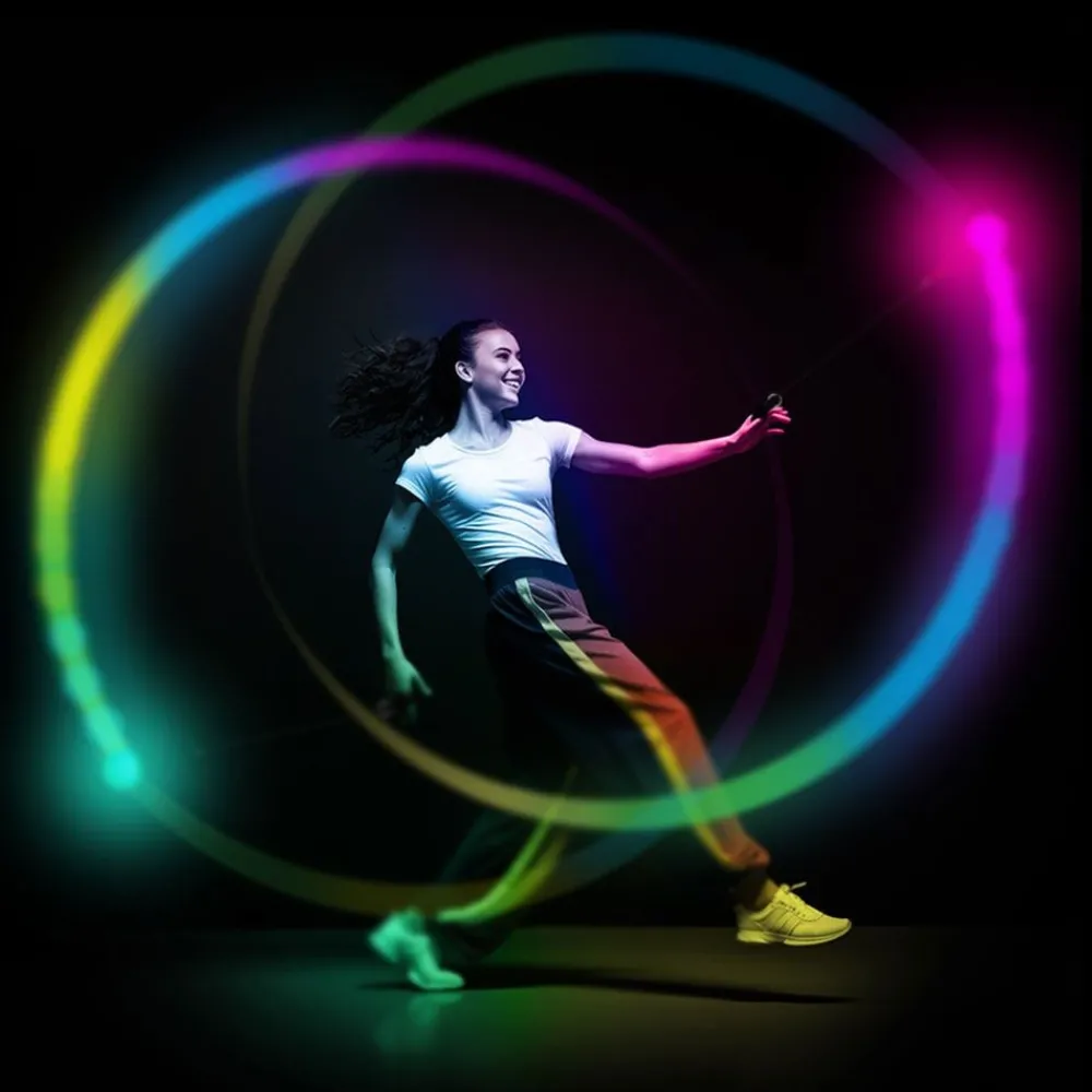 Fiestas Guirca, S.L Glow Dansebold med LED Farveskift - Tøj|Eventartikler