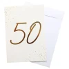 New Hisab/Joker Company AB Gratulationskort Guld 50 med Kuvert