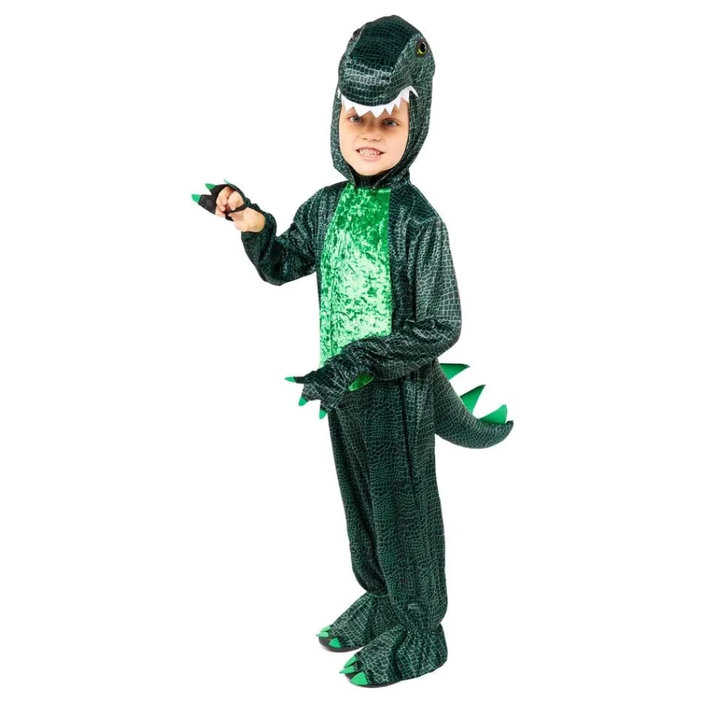 Online Reithmüller Europe GmbH Grøn Dinosaur Børnekostume