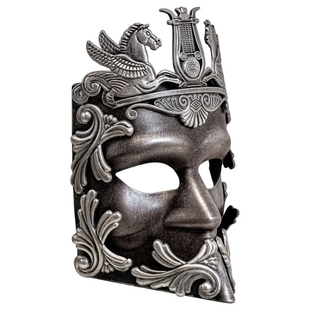 Widmann S.r.l. Græsk Maske Sølv - Kostumetema|Masker