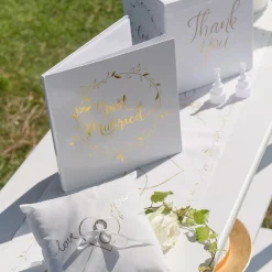Best Santex Gæstebog Just Married Hvid/Guld