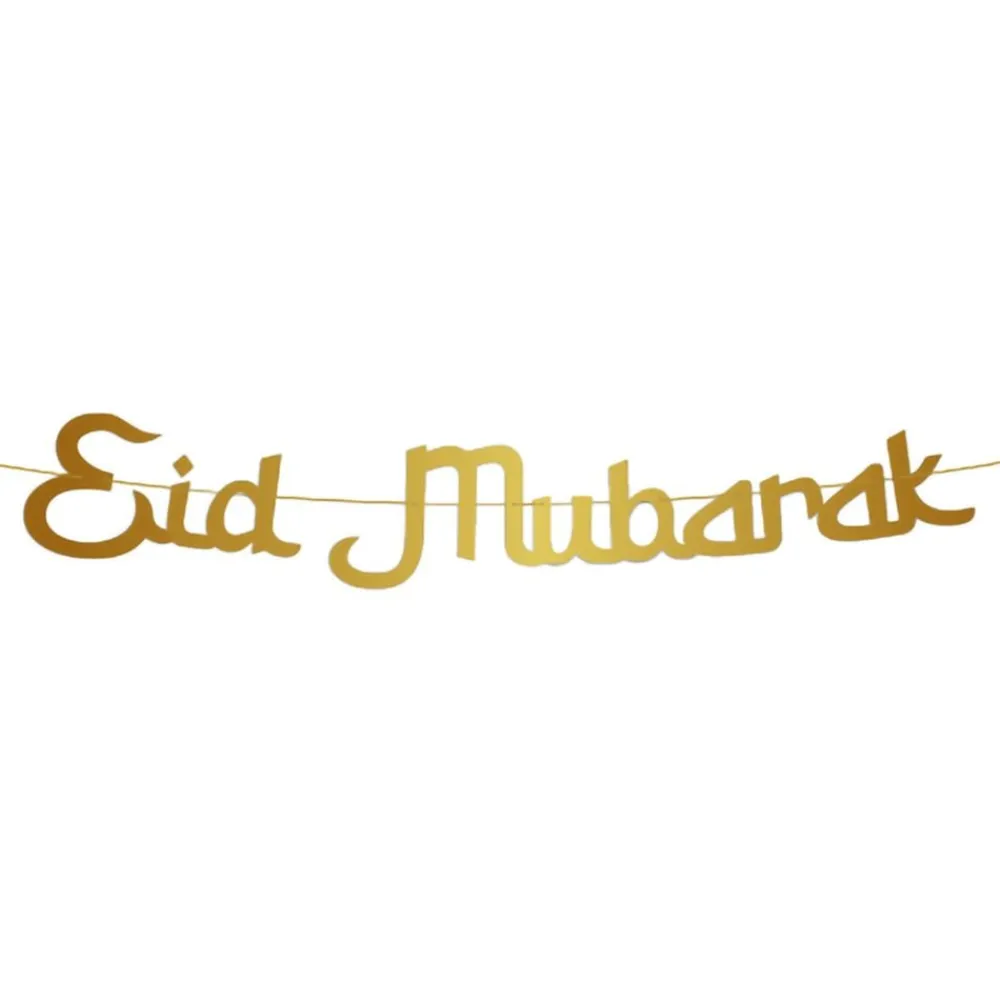 Globos Europe B.V. Guirlande Eid Mubarak Guld - Oppyntning