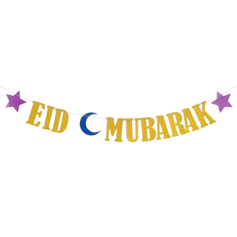 Online Hisab/Joker Company AB Guirlande Eid Mubarak Guld Glitter