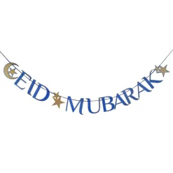 Talking Tables Ltd Guirlande Eid Mubarak Navy - Oppyntning
