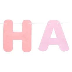 Folat B.V. Guirlande Happy Birthday Dreamy Pastel - Oppyntning