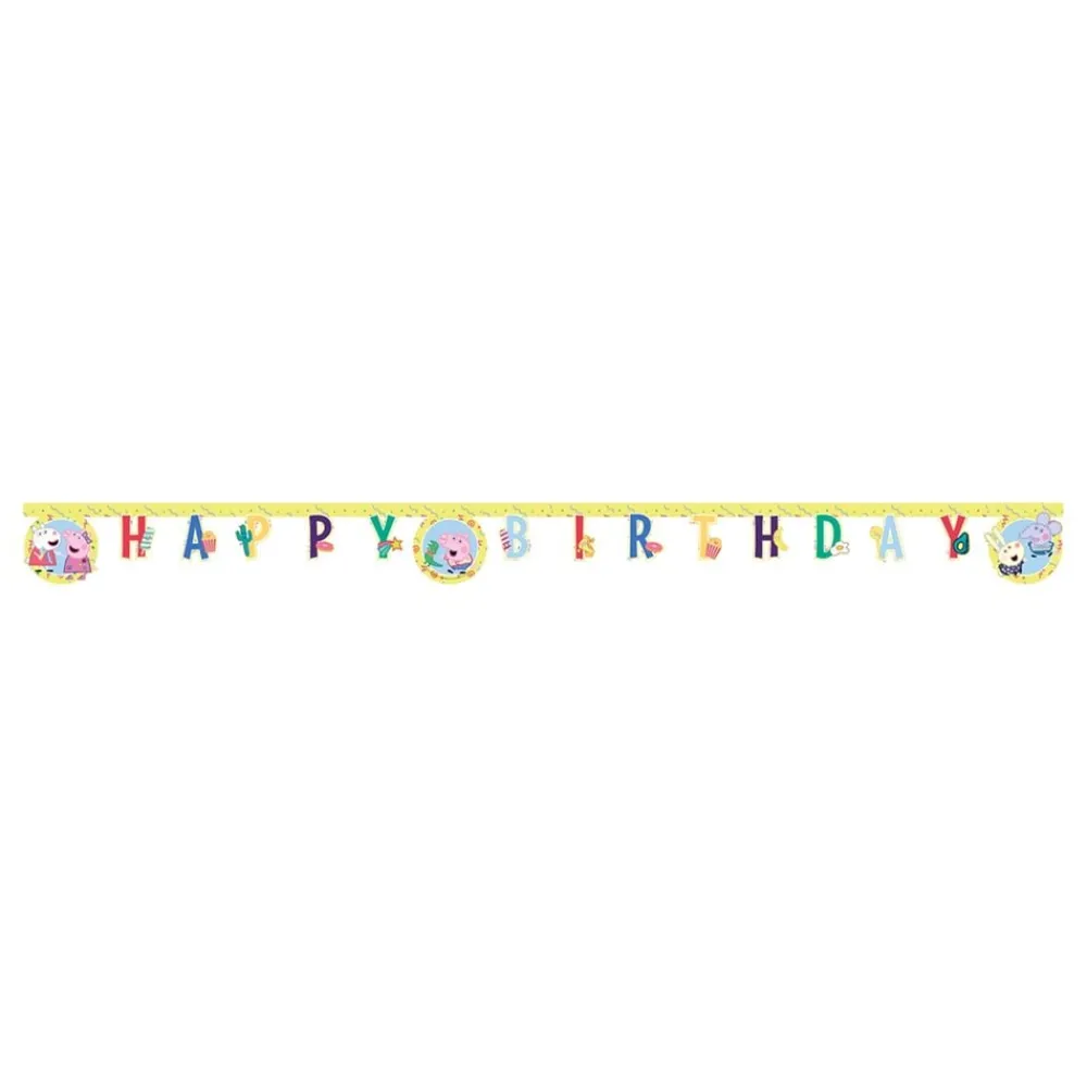 Globos Europe B.V. Guirlande Happy Birthday Gurli Gris - Oppyntning