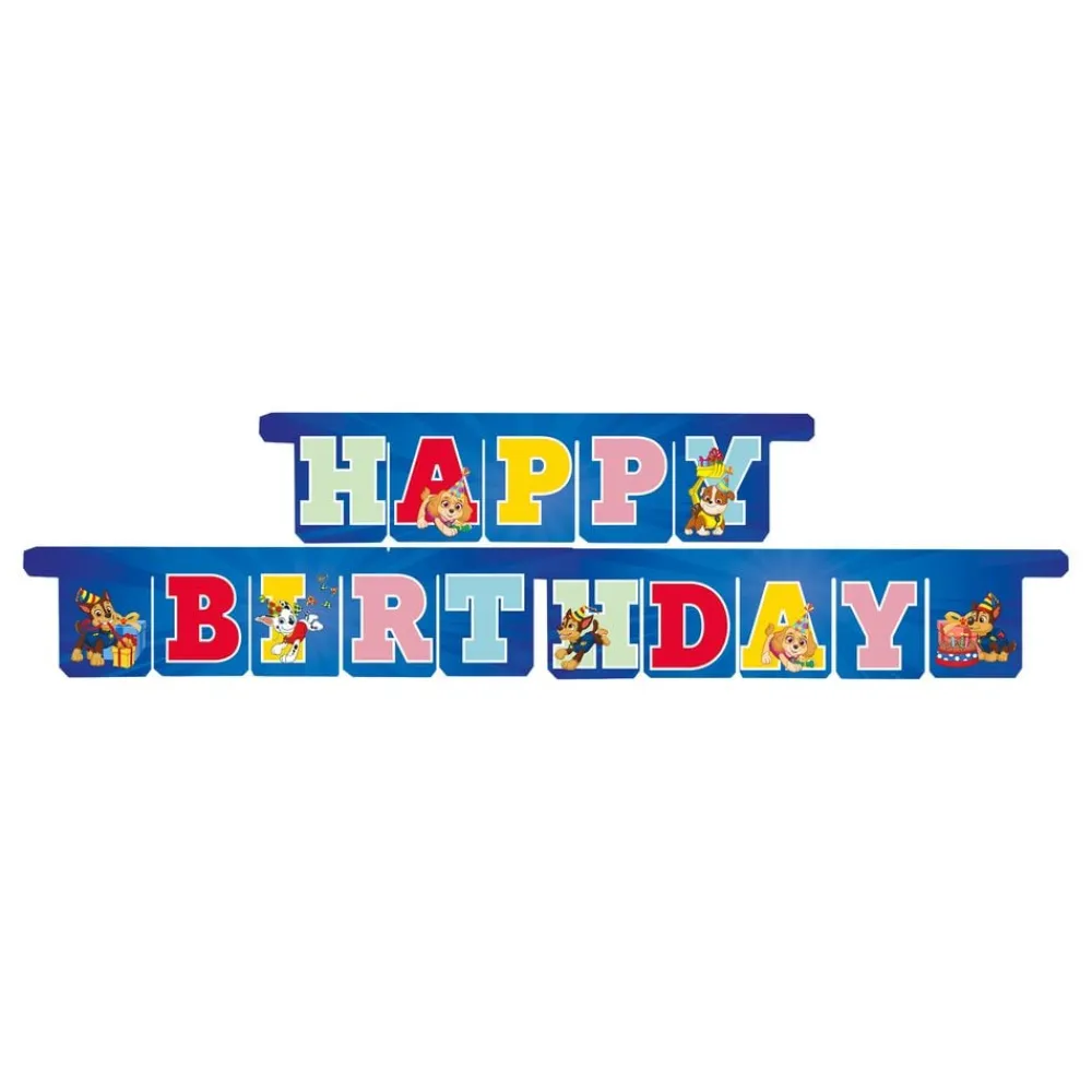 Santex Guirlande Happy Birthday Paw Patrol™ Party - Oppyntning