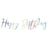 PartyDeco sp. z o.o. Guirlande Happy Birthday Regnbuefarvet - Oppyntning