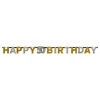 Hot Reithmüller Europe GmbH Guirlande 50 Happy Birthday Sølv/Guld Glitter