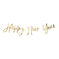 Discount PartyDeco sp. z o.o. Guirlande Happy New Year Guld Metallic
