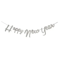 Hisab/Joker Company AB Guirlande Happy New Year Sølv Metallic - Oppyntning