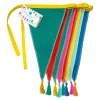 Talking Tables Ltd Guirlande i Stof Regnbuefarvet med Kvaster - Oppyntning|Kostumetema