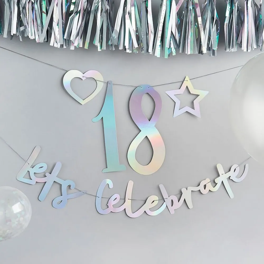 Discount CG Global Products Ltd Guirlande Let's Celebrate Personlig Farveskinnende