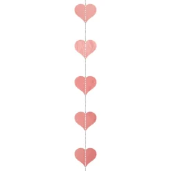 PartyDeco sp. z o.o. Guirlande med Hjerter Roséguld - Oppyntning