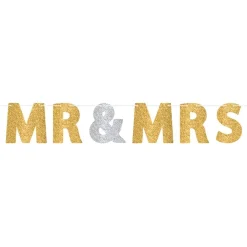 Clearance Reithmüller Europe GmbH Guirlande Mr & Mrs Guld/Sølv Glitter