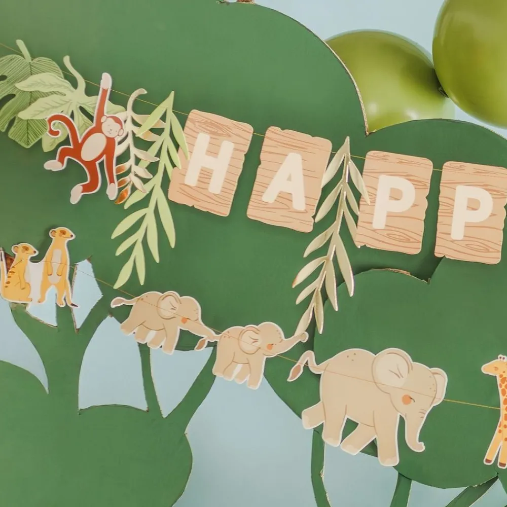 PartyDeco sp. z o.o. Guirlander Happy Birthday Safari Party - Oppyntning