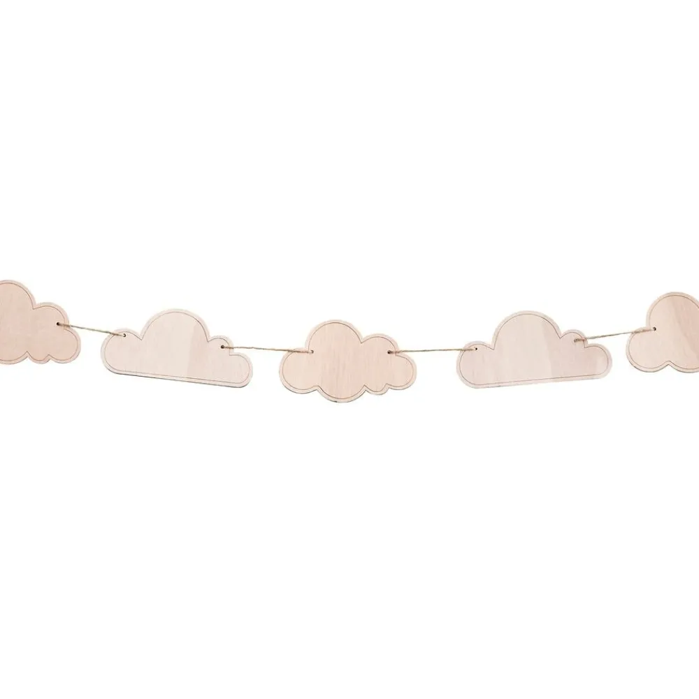 New CG Global Products Ltd Guirlande Skyer i Træ Hello Little One