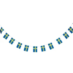 Hisab/Joker Company AB Guirlande Svenske Flag - Oppyntning