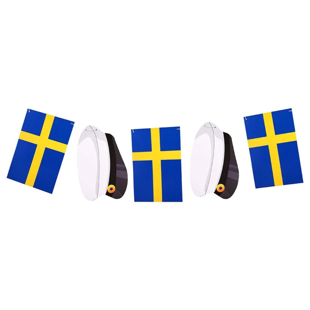 Clearance Dynäs Import AB Guirlande Svenske flag Og Studenterhuer