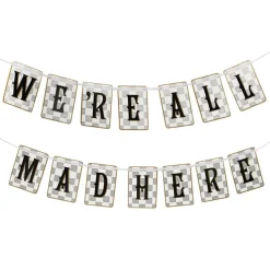 Talking Tables Ltd Guirlande We're All Mad Here Alice Wonderland - Oppyntning