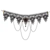 Discount Wilbers Karnaval B.V. Halskæde Choker Sort med Kæder