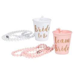 Hisab/Joker Company AB Halskæde med Shotglas Bride to Be - Drikkeglas