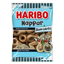 ERT Godis AB Haribo Nappar Skum-Lakrits - Slik
