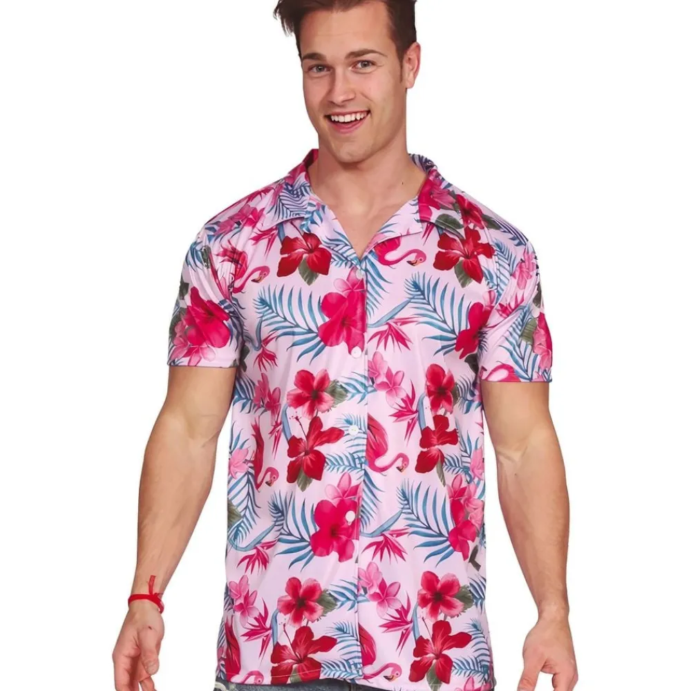 Fiestas Guirca, S.L Hawaiiskjorte Flamingo - Tøj|Kostumetema