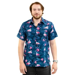 Netshirt Group AB Hawaiiskjorte Herre Flamingo