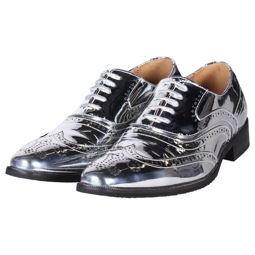 Thetru B.V. Herresko Oxford Sølv Metallic - Tøj|Maskeradskor