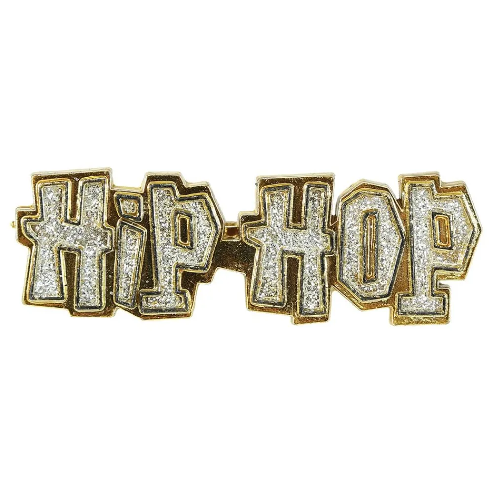 Fiestas Guirca, S.L Hip Hop Ring Guld - Tilbehør|Kostumetema
